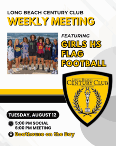 Graphic for Century Club Weekly Meeting on Aug. 12, 2025