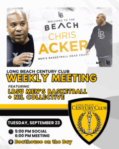 Graphic for century club weekly meeting 9/23/2025